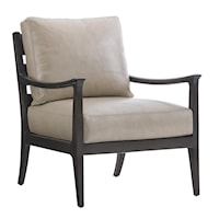 Miramar Exposed Wood Accent Chair