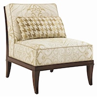 Montaigne Armless Tight Back Chair