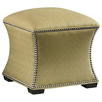 Eclipse Accent Ottoman with Nailhead Trim