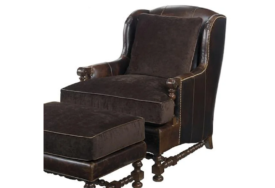 Leather Bradbury Chair by Lexington at Baer's Furniture