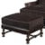 Lexington Leather Bradbury Ottoman with Spool Turned Legs