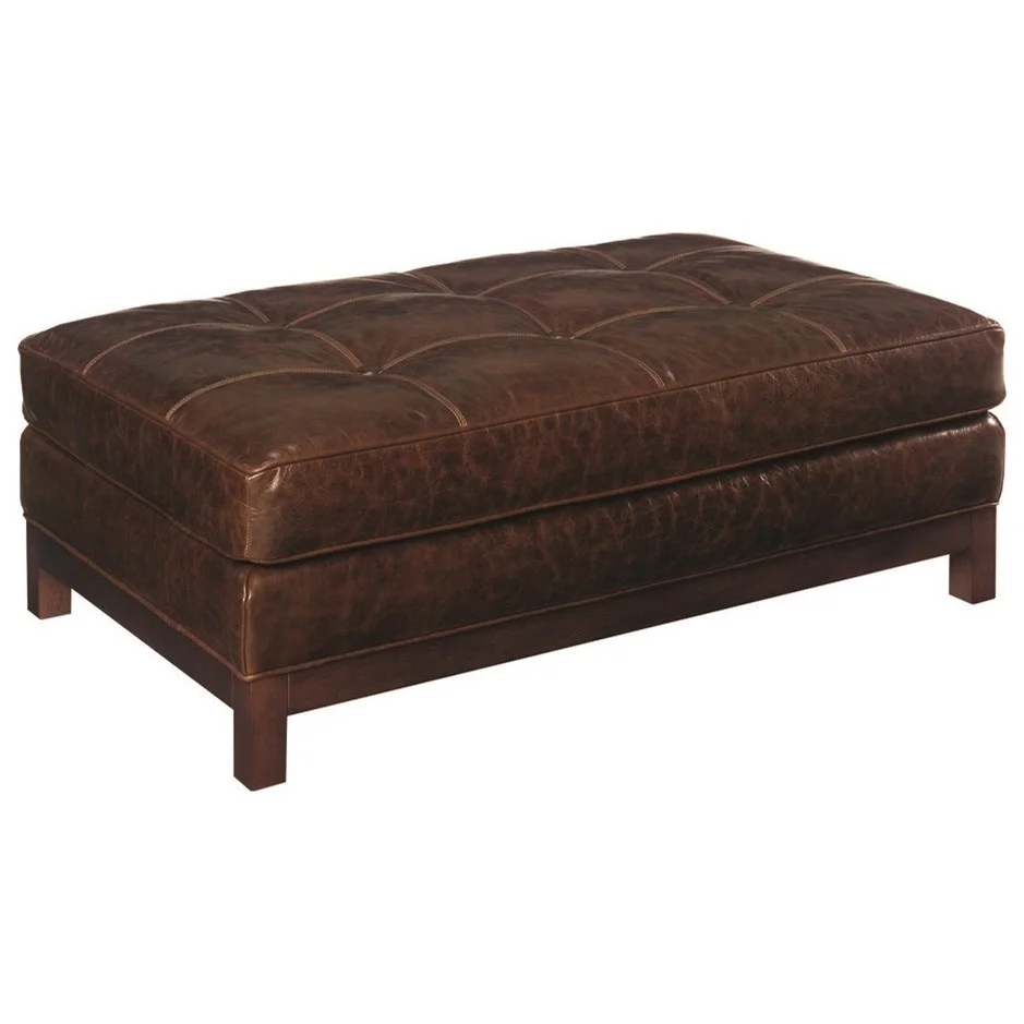 Lexington Leather LL7897-44 Westin Cocktail Ottoman with Tufted Cushion | Baer's Furniture ...