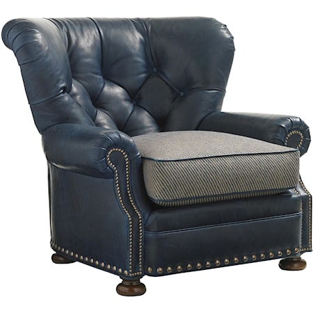 Elle Upholstered Chair with Tufted Back