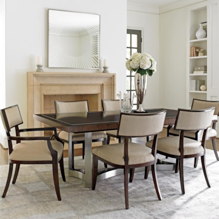 Seven Piece Dining Set with Beverly Place Table and Whittier Chairs