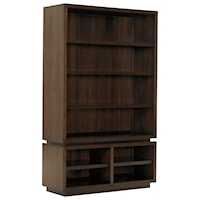 Thurston Bunching Bookcase with TV/Media Storage and Adjustable Shelving