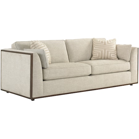 Westcliffe Sofa with Exposed Wood Trim