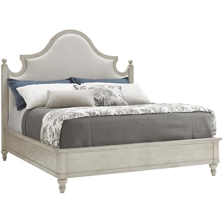 ARBOR HILLS UPHOLSTERED BED, CAL KING