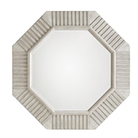 Selden Octagonal Mirror with Beveled Detailing