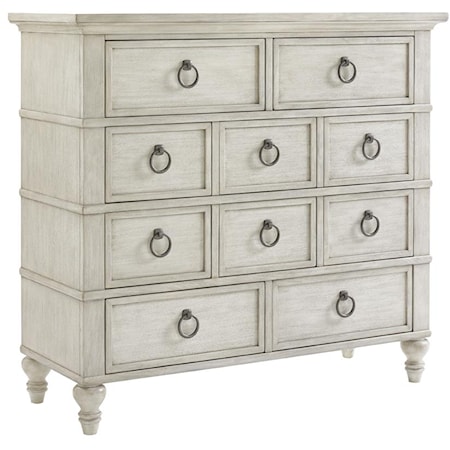Fall River Chest with Ten Drawers and Ring Pull Hardware
