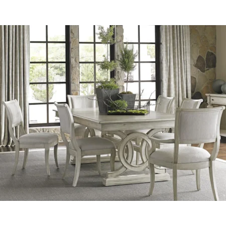 Seven Piece Dining Set with Montauk Table and Eastport Chairs