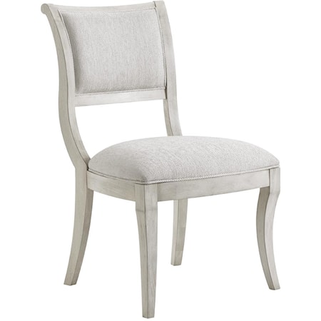 Eastport Side Chair in Sea Pearl Fabric