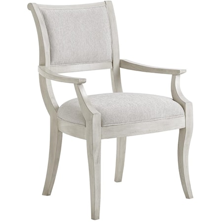 Eastport Arm Chair In Sea Pearl Fabric