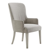 Baxter Dining Arm Chair with Customizable Upholstery