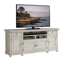 King's Point Media Console with Wire Management and Adjustable Storage