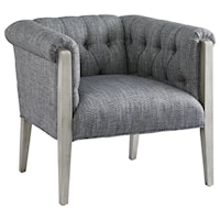 Brookville Modern Button Tufted Chair with High Legs