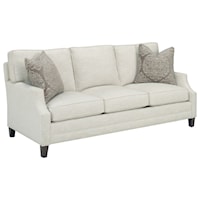 Bristol Customizable Sofa (Scoop Arm, Boxed Edge Back, Tall Tapered Leg)