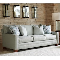 Bedford Customizable 3- Cushion Sofa (6" Track Arms, Box Edged Back, Medium Tapered Leg)