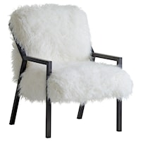 Weldon Accent Chair with Contemporary Metal Frame