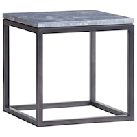 Proximity Square End Table with Marble Top