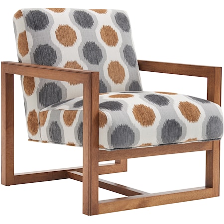 Harrison Modern Chair with Architectural Wood Frame