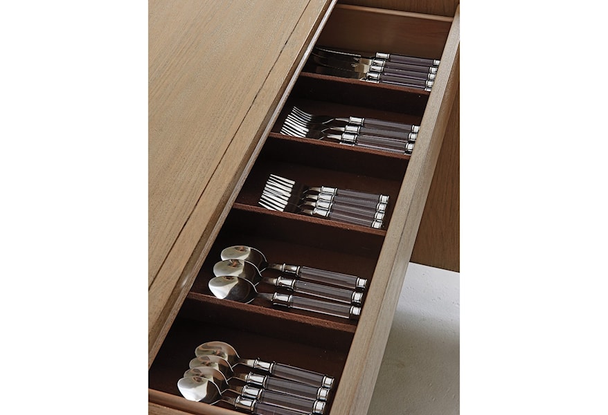 Lexington Shadow Play City Club Buffet with Silverware Storage and  Adjustable Shelving | Belfort Furniture | Accent Storage