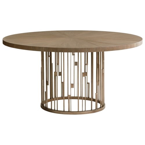 Rendezvous Round Dining Table with Wood Top