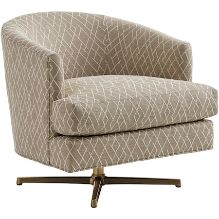 Graves Swivel Chair (Brass)