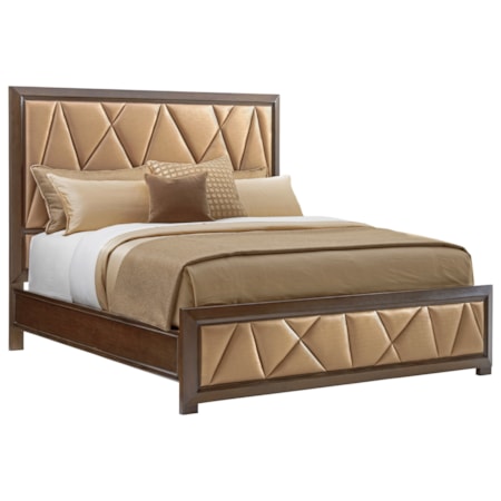 Spectrum Upholstered Panel Bed King Size