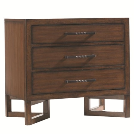 Three Drawer Loft Nightstand