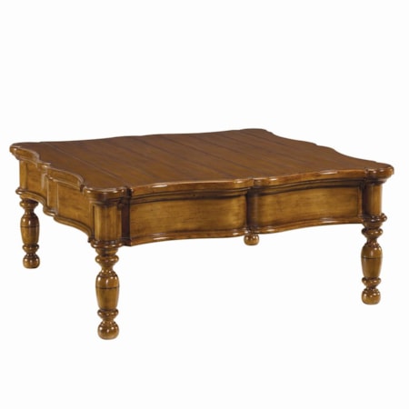 Coldwater Square Coffee Table with Turned Legs