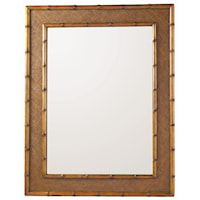 Woven Palm Grove Mirror with Bamboo Frame