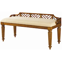 Customizable Upholstered Plantain Bed Bench