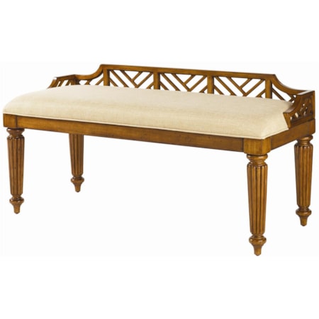 Quick Ship Plantain Bed Bench