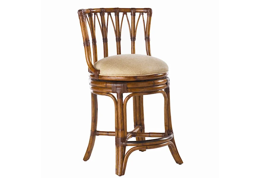 Island Estate <b>Quick Ship</b> South Beach Counter Stool by Tommy Bahama Home at Baer's Furniture
