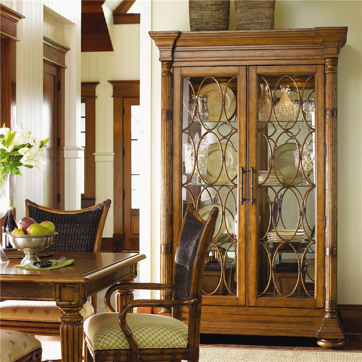 Tommy Bahama Home Island Estate Mariana Display Cabinet