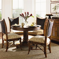 5 Piece Dining Cayman Table & Mangrove Side Chairs Set
