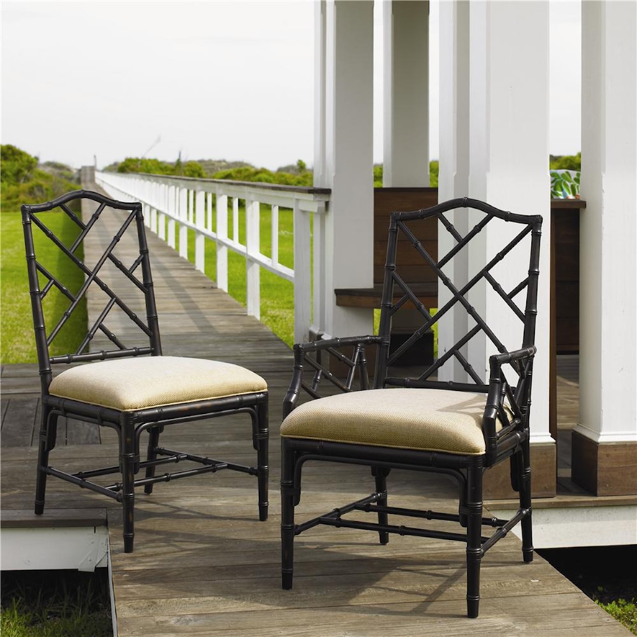 Tommy Bahama Home Island Estate Customizable Ceylon Arm Chair