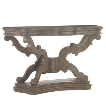 Bergerac Console with Scroll Pedestal Base