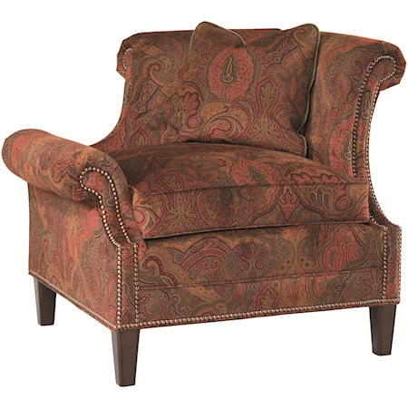 Right Leaning Braddock Upholstered Chair