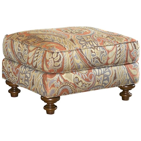 Traditional Styled Elton Accent Ottoman