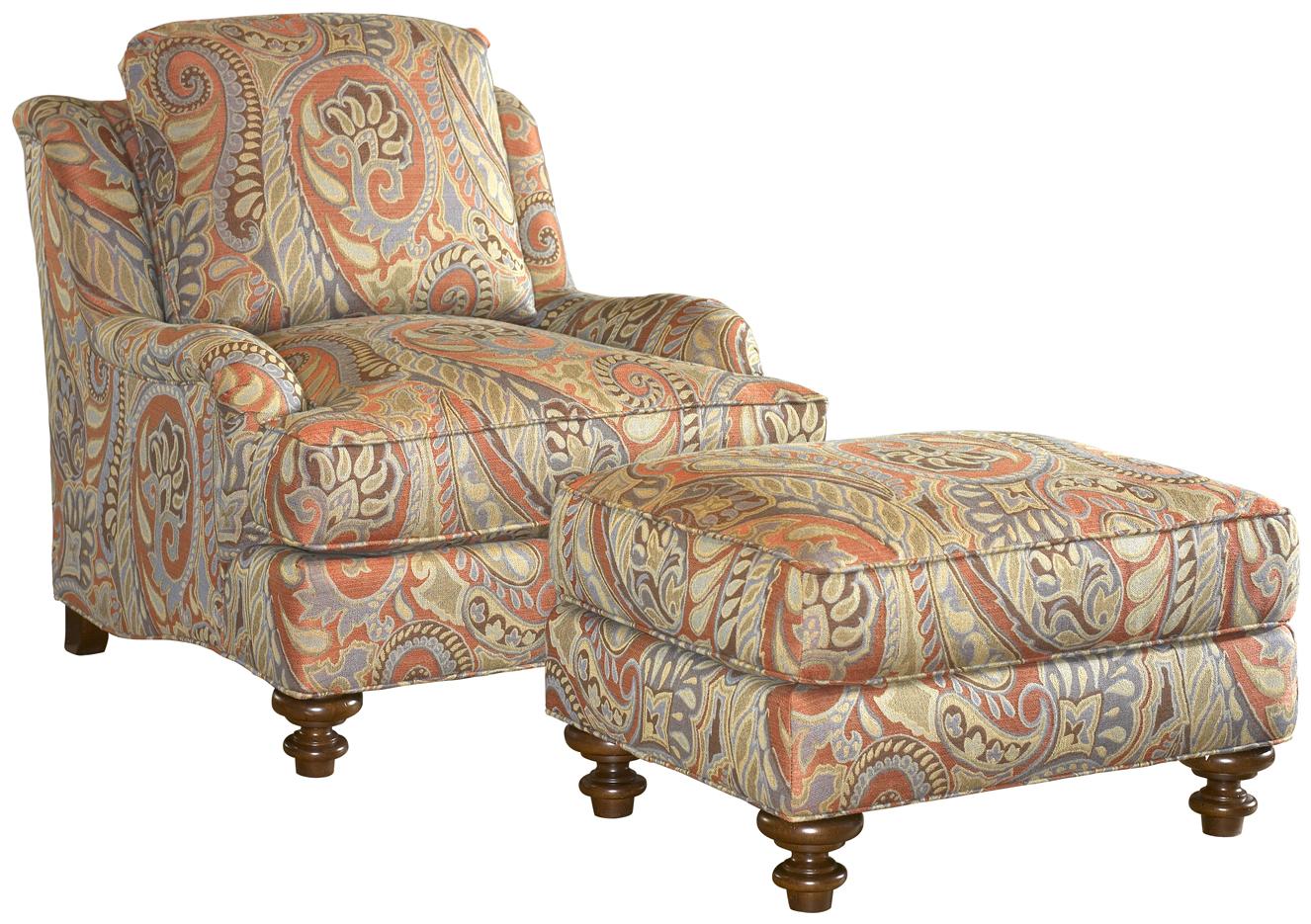 Traditional Styled Elton Accent Ottoman