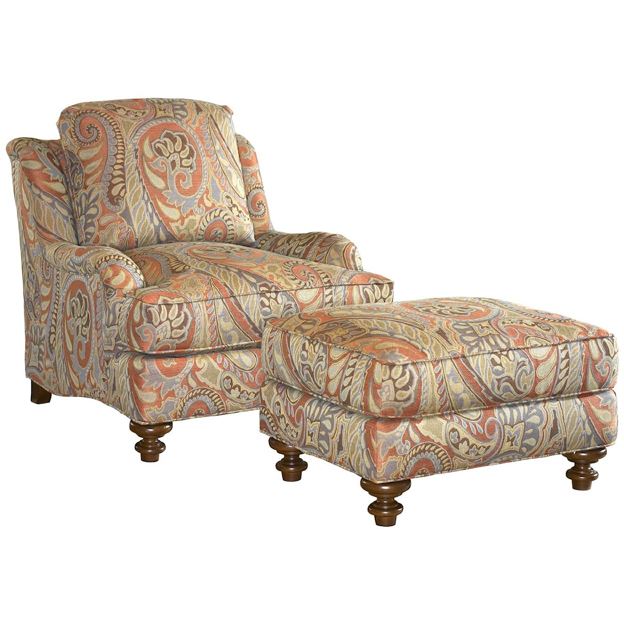 Lexington Lexington Upholstery Traditional Styled Elton Accent Ottoman
