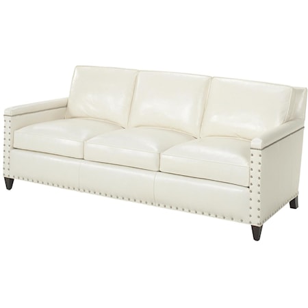 Contemporary Chase Sofa with Ornamental Nailheads