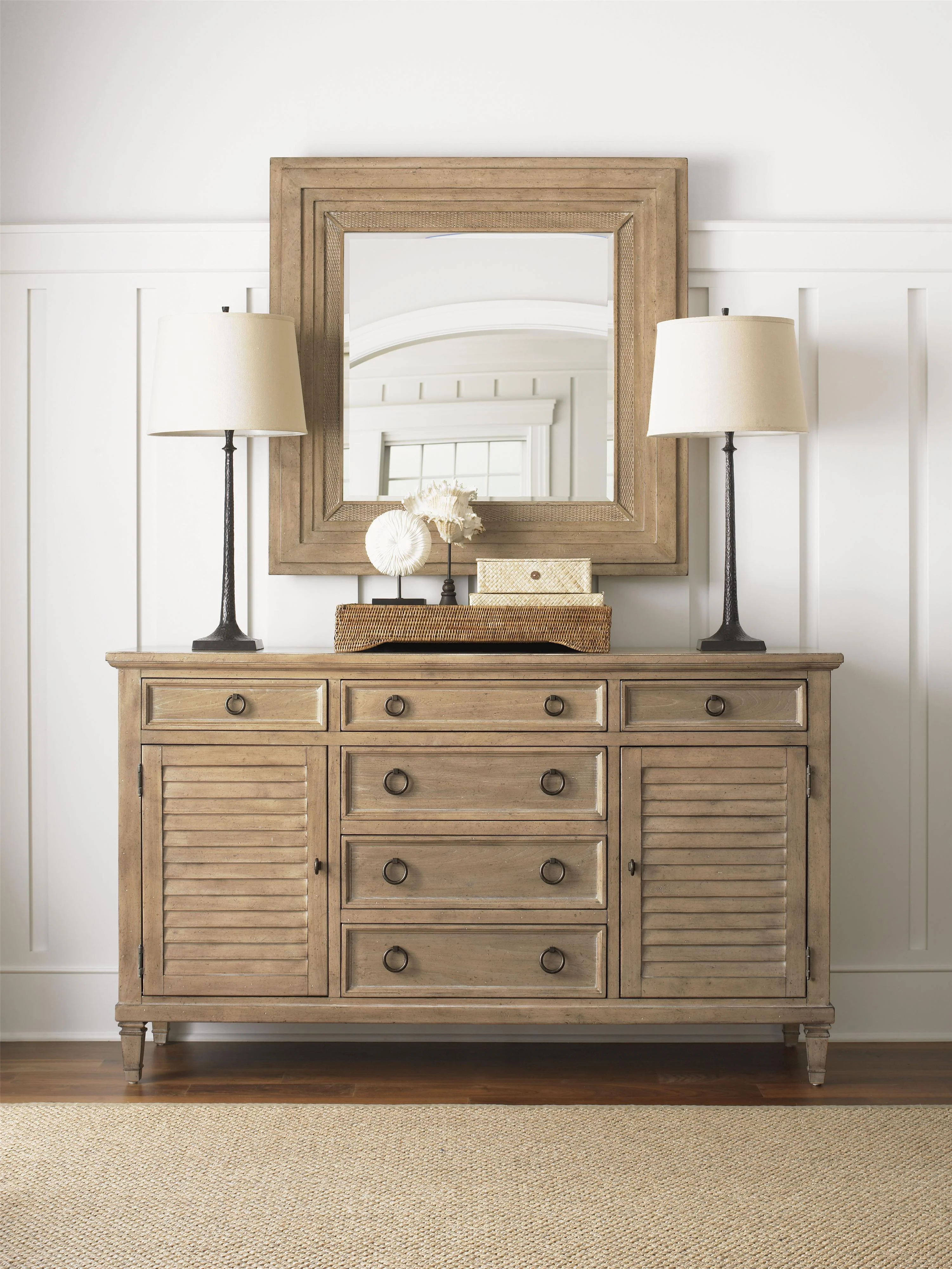 Lexington Monterey Sands 830-204 Square Spyglass Mirror | Baer's ...