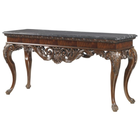 Alexis Console Table with Marble Top