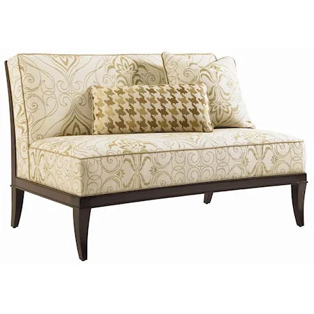 Montaigne Tight Back Armless Settee