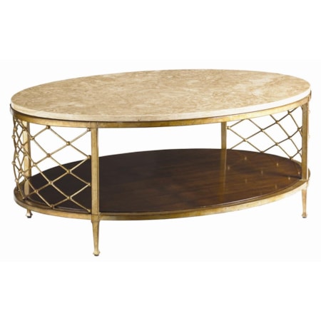 Athene Cocktail Table with Stone Top