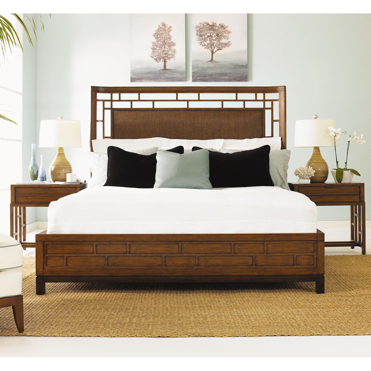 Tommy Bahama Home Ocean Club Queen Paradise Point Bed