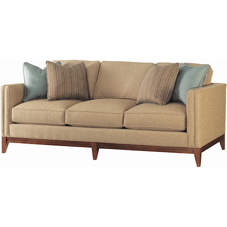 Ladera Sofa with Exposed Wood Base & Legs