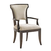 Contemporary Seneca Arm Chair in Kendall Fabric